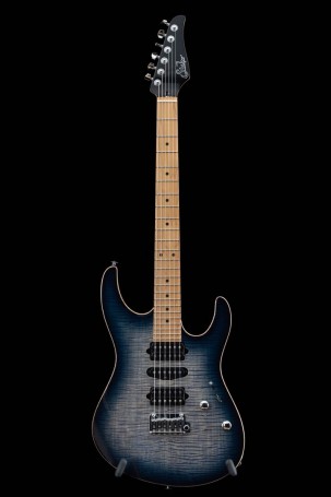 Suhr  Modern Plus, Faded Trans Whale Blue Burst, Roasted Maple HSH