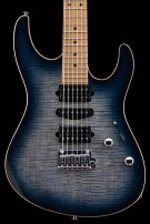 Suhr  Modern Plus, Faded Trans Whale Blue Burst, Roasted Maple HSH