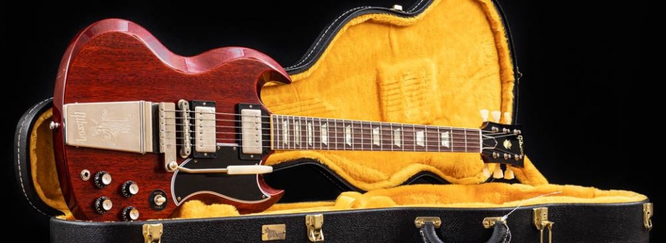 Gibson Custom  1964 SG Standard Reissue w/ Maestro Vibrola VOS Cherry Red