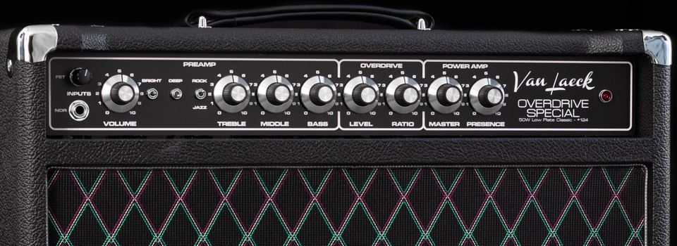 Van Laeck  Overdrive Special 50W Low Plate Classic 2 Channel Tube Combo #124  Black - G65