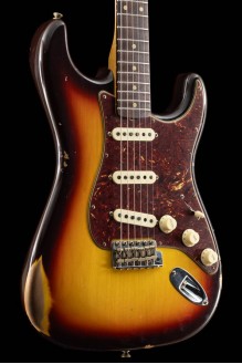  1960 Stratocaster Relic RW Chocolate 3 Tone Sunburst