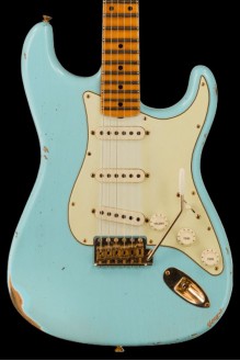  Limited Edition '62 "Bone-Tone" Strat Relic, Faded Aged Daphne Blue preorder