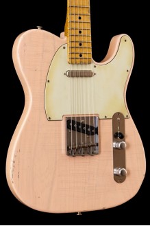 Kauffmann Guitars 56 T-model relic Ash, Trans Shell Pink