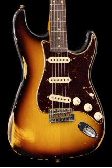  CS 61 Stratocaster, Heavy Relic Faded 3-Color Sunburst 3TS #51 LTD